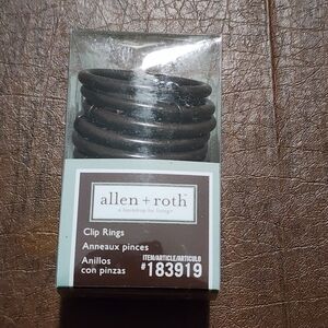 Allen + Roth Brown Curtain Rings With Clip